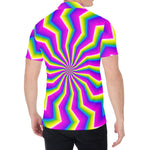 Green Dizzy Moving Optical Illusion Men's Shirt