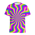 Green Dizzy Moving Optical Illusion Men's Athletic T-Shirt