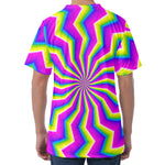 Green Dizzy Moving Optical Illusion Men's Velvet T-Shirt