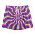 Green Dizzy Moving Optical Illusion Mesh Shorts