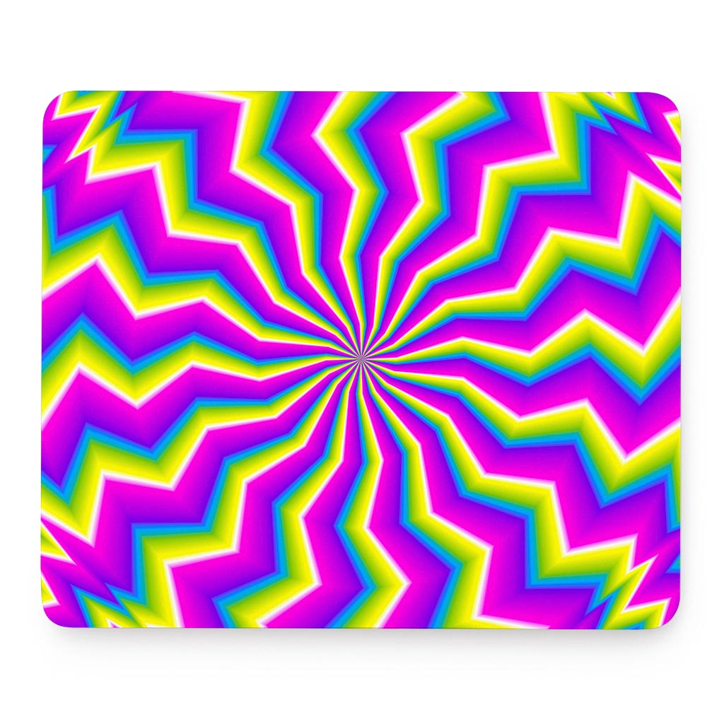 Green Dizzy Moving Optical Illusion Mouse Pad