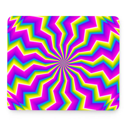 Green Dizzy Moving Optical Illusion Mouse Pad