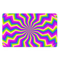 Green Dizzy Moving Optical Illusion Polyester Doormat
