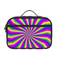 Green Dizzy Moving Optical Illusion Portable Lunch Bag