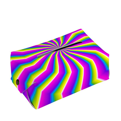Green Dizzy Moving Optical Illusion Rectangle Tissue Box Cover