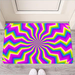 Green Dizzy Moving Optical Illusion Rubber Doormat
