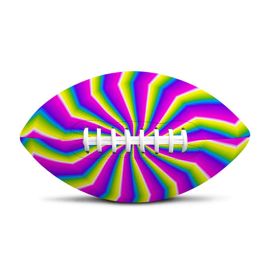 Green Dizzy Moving Optical Illusion Rugby Ball