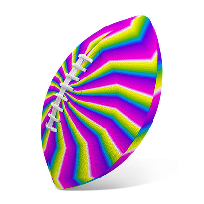 Green Dizzy Moving Optical Illusion Rugby Ball