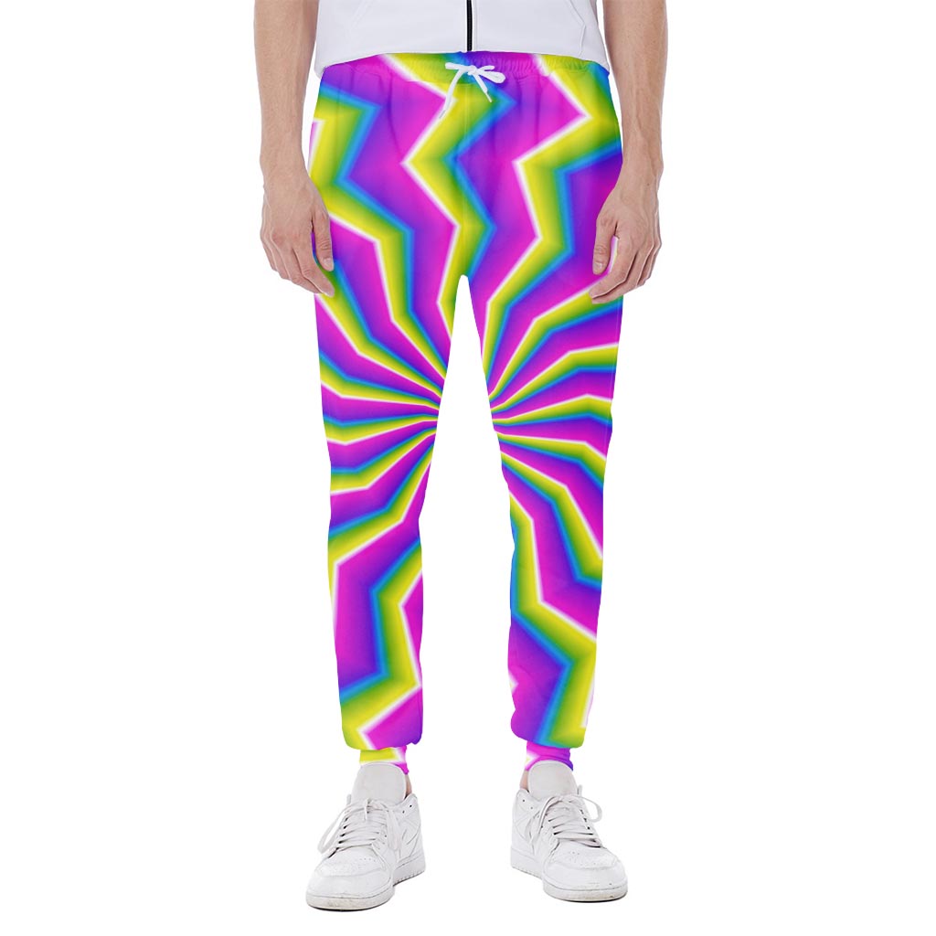 Green Dizzy Moving Optical Illusion Scuba Joggers