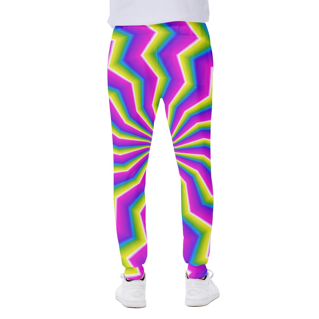 Green Dizzy Moving Optical Illusion Scuba Joggers