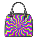 Green Dizzy Moving Optical Illusion Shoulder Handbag