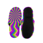 Green Dizzy Moving Optical Illusion Slippers
