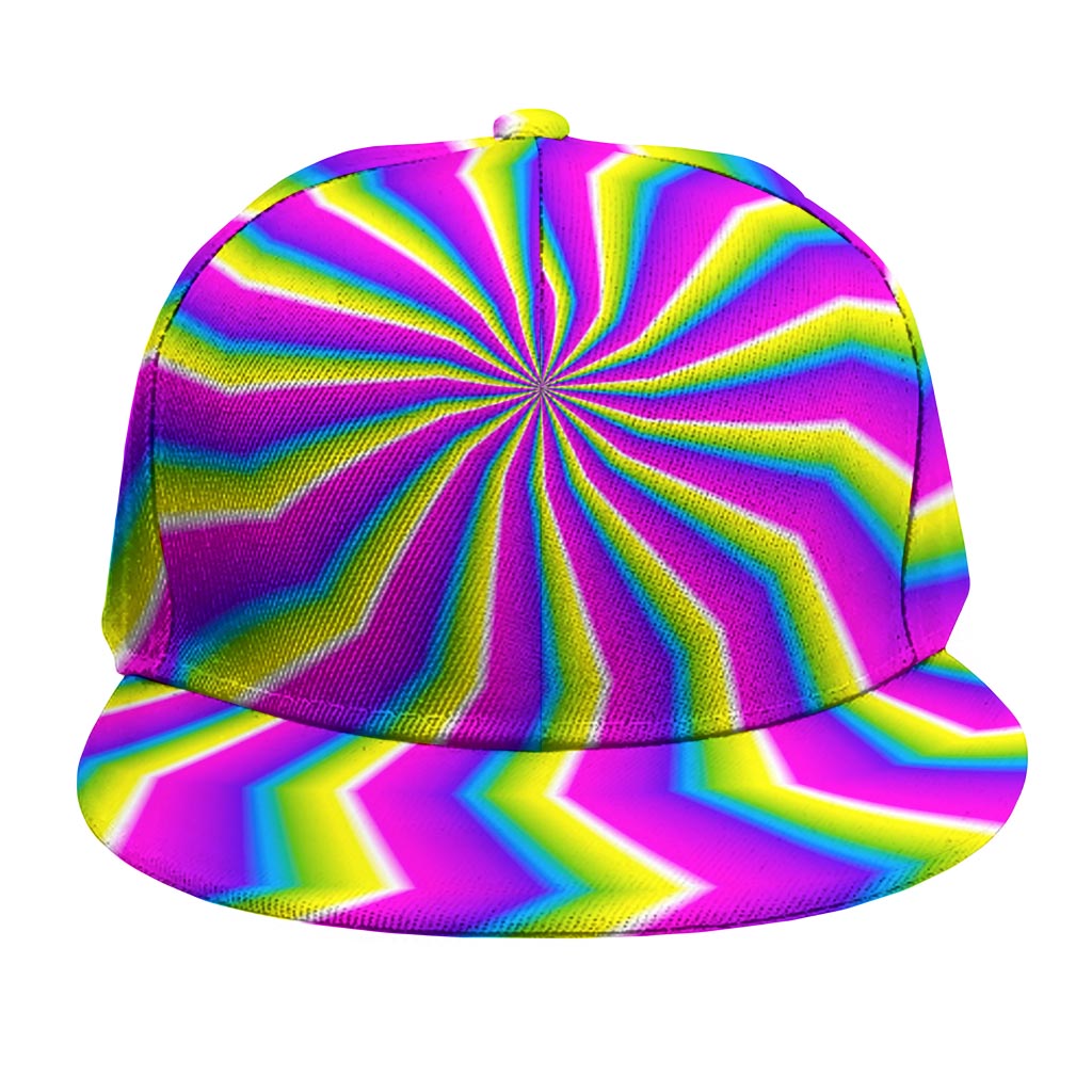Green Dizzy Moving Optical Illusion Snapback Cap