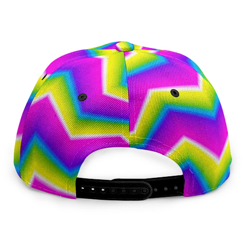 Green Dizzy Moving Optical Illusion Snapback Cap