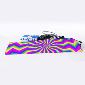 Green Dizzy Moving Optical Illusion Sports Towel