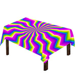 Green Dizzy Moving Optical Illusion Tablecloth