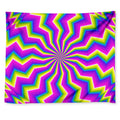 Green Dizzy Moving Optical Illusion Tapestry