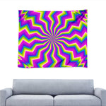 Green Dizzy Moving Optical Illusion Tapestry