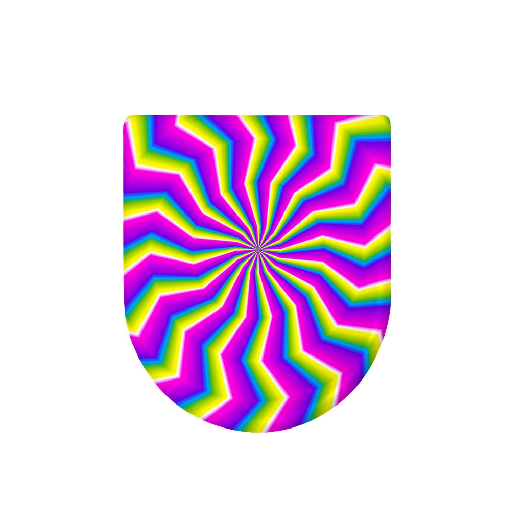 Green Dizzy Moving Optical Illusion Toilet Lid Cover