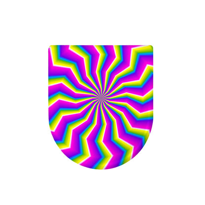 Green Dizzy Moving Optical Illusion Toilet Lid Cover