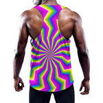 Green Dizzy Moving Optical Illusion Training Tank Top