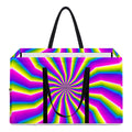 Green Dizzy Moving Optical Illusion Utility Tote Bag