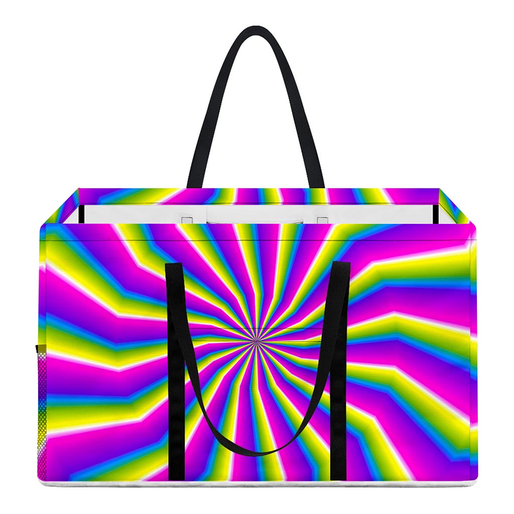 Green Dizzy Moving Optical Illusion Utility Tote Bag