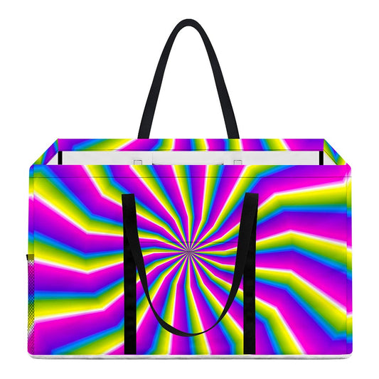 Green Dizzy Moving Optical Illusion Utility Tote Bag
