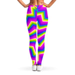 Green Dizzy Moving Optical Illusion Women's Leggings