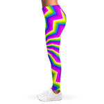 Green Dizzy Moving Optical Illusion Women's Leggings