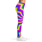 Green Dizzy Moving Optical Illusion Women's Leggings