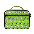 Green Doodle Bull Terrier Pattern Print Briefcase Bible Bag