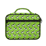 Green Doodle Bull Terrier Pattern Print Briefcase Bible Bag