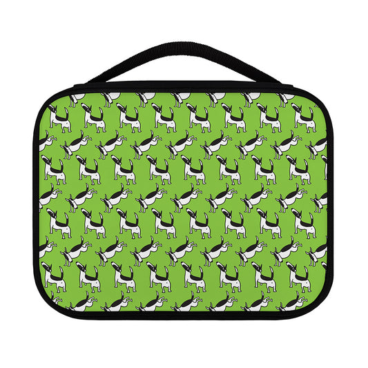 Green Doodle Bull Terrier Pattern Print Classic Bible Case