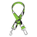 Green Doodle Bull Terrier Pattern Print Dog Seat Belt