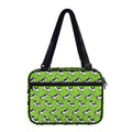 Green Doodle Bull Terrier Pattern Print Double Strap Bible Bag