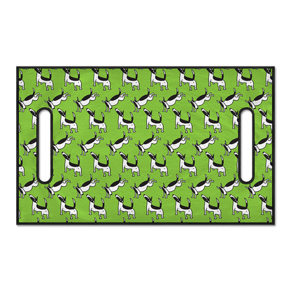 Green Doodle Bull Terrier Pattern Print Golf Cart Seat Cover