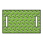 Green Doodle Bull Terrier Pattern Print Golf Cart Seat Cover