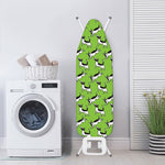 Green Doodle Bull Terrier Pattern Print Ironing Board Cover