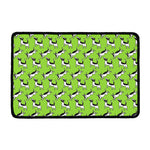 Green Doodle Bull Terrier Pattern Print Kitchen Mat