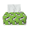 Green Doodle Bull Terrier Pattern Print Rectangle Tissue Box Cover