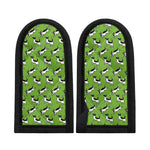 Green Doodle Bull Terrier Pattern Print Skillet Handle Cover