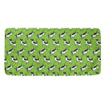 Green Doodle Bull Terrier Pattern Print Towel