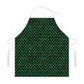 Green Dragon Scales Pattern Print Adjustable Apron