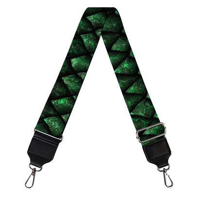 Green Dragon Scales Pattern Print Bag Strap
