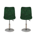 Green Dragon Scales Pattern Print Bar Stool Covers
