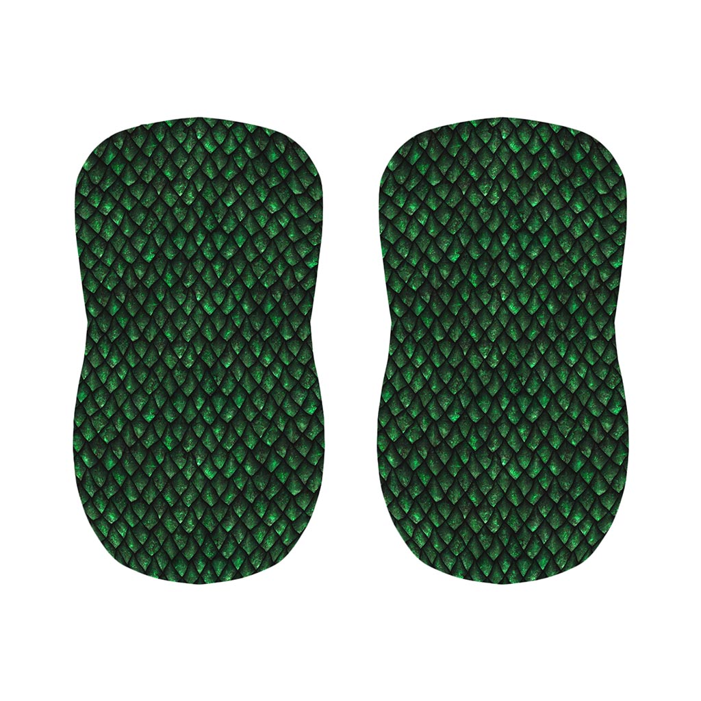 Green Dragon Scales Pattern Print Bar Stool Covers