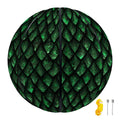 Green Dragon Scales Pattern Print Basketball