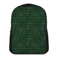 Green Dragon Scales Pattern Print Casual Backpack