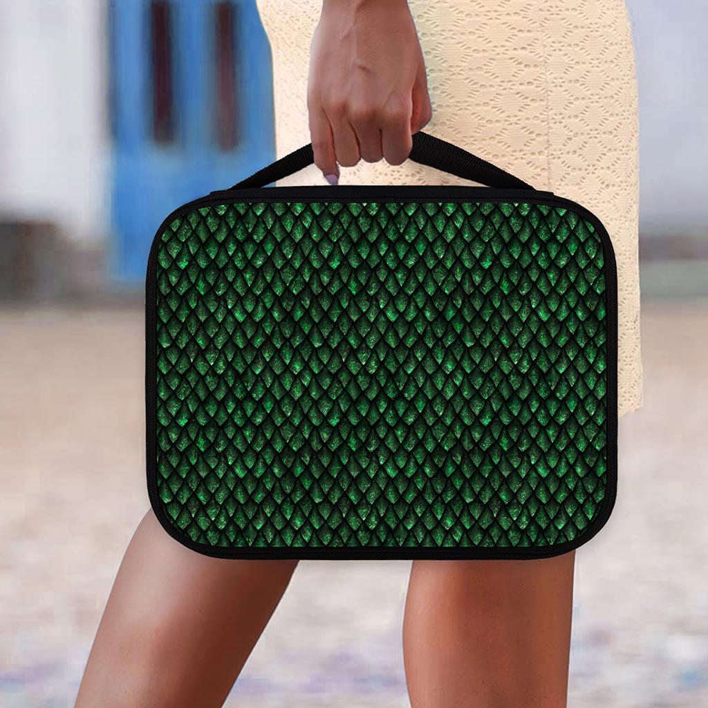 Green Dragon Scales Pattern Print Classic Bible Case